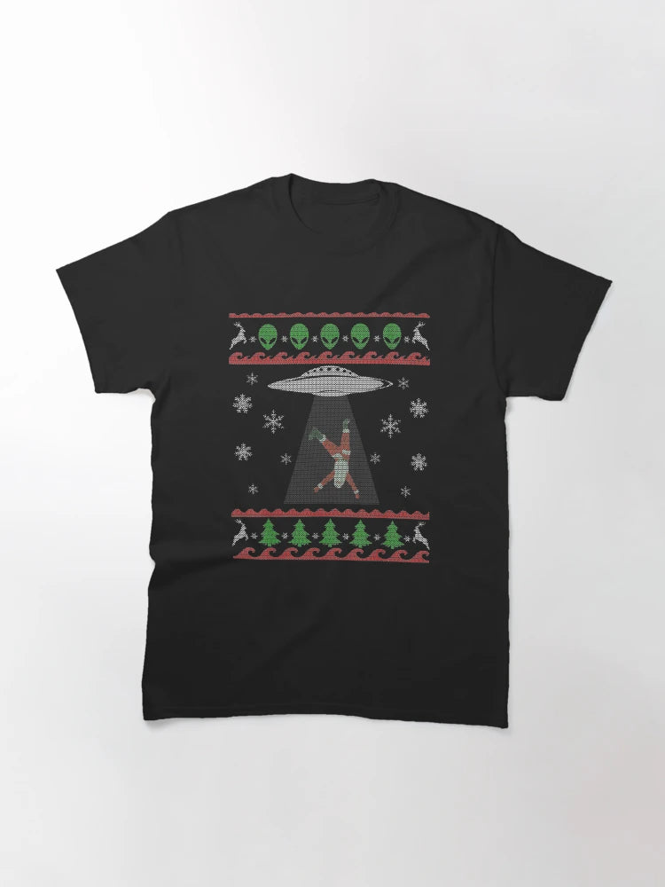 Alien Abduction Santa Ugly Christmas