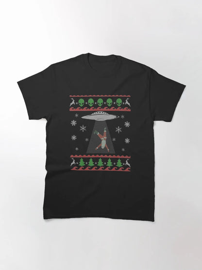 Alien Abduction Santa Ugly Christmas
