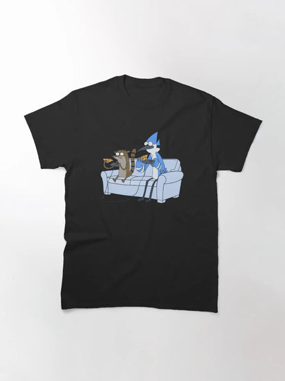 Mordecai and Rigby Pizza and Video Games