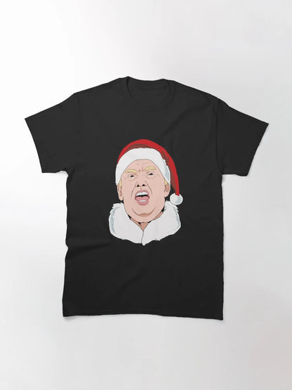 A Sneezing Donald Trump Dressed As Santa Claus Christmas design