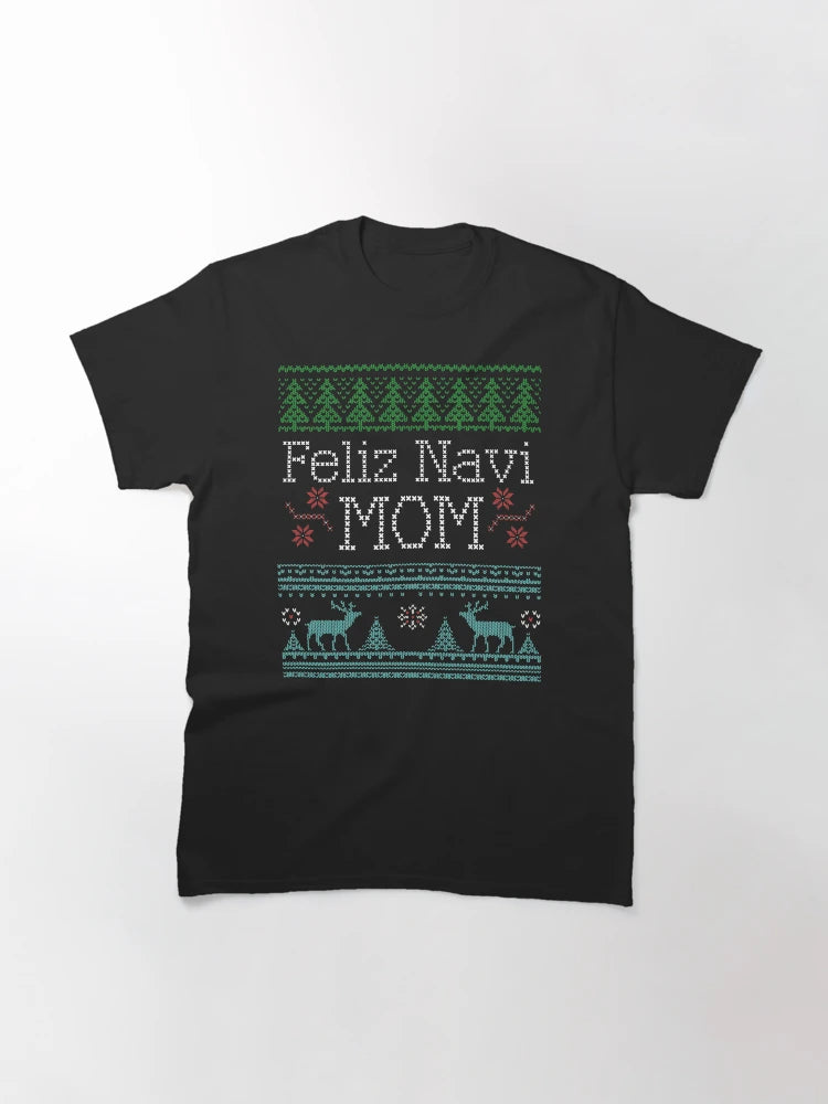 Feliz Navi Mom Ugly Christmas Sweater Design MultiC