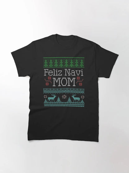 Feliz Navi Mom Ugly Christmas Sweater Design MultiC