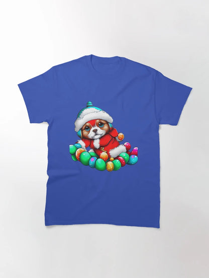 FESTIVE CUTE PUPPY COLORFUL.