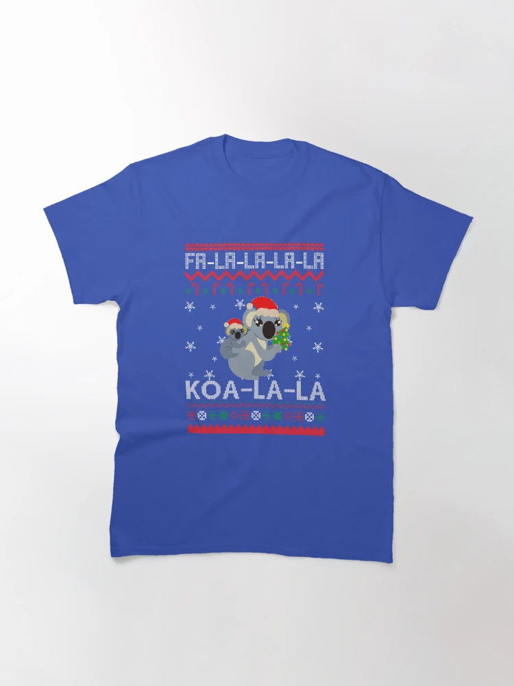 Fa-La-La-La KOA-LA-LA - Unisex Christmas Sweater/Jumper (Range of Colors) - Funny Koala Animal Australia Xmas Sweatshirt Design