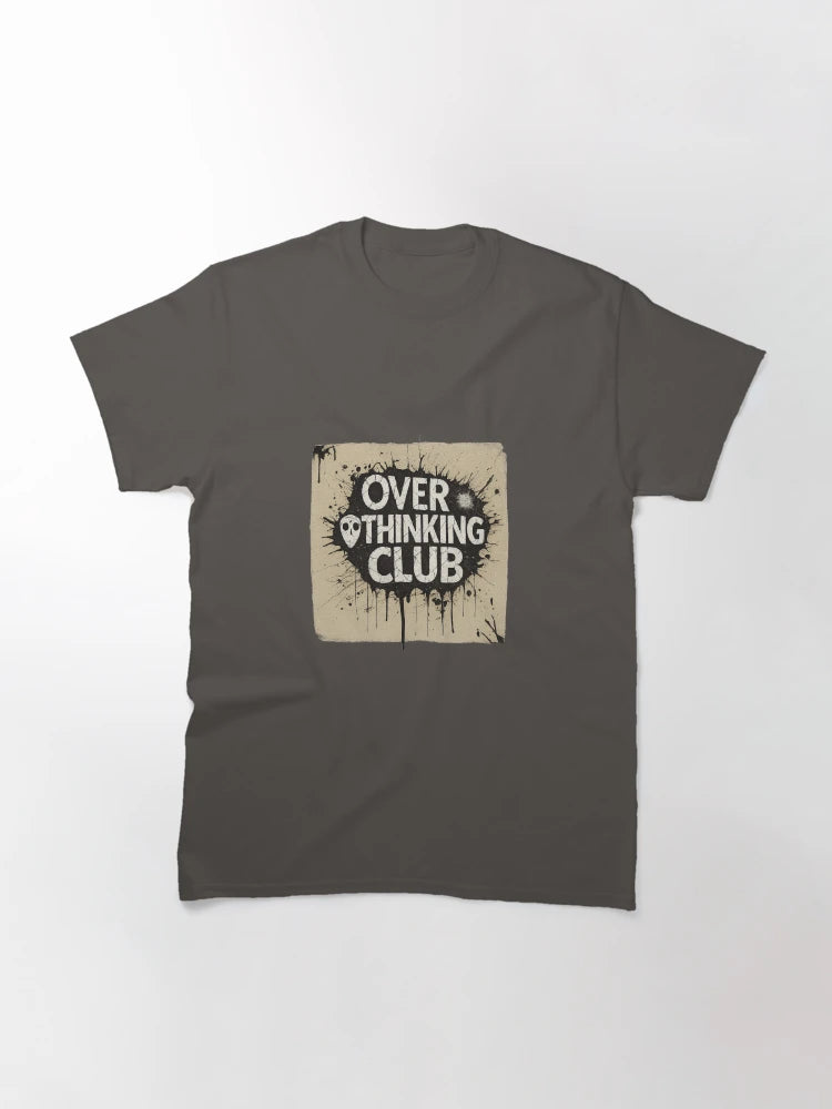 Overthinking Club – Grunge Ink Splatter Typography