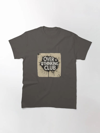 Overthinking Club – Grunge Ink Splatter Typography