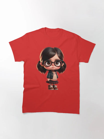 3D Art: A Look at Smart Girl with Glasses
