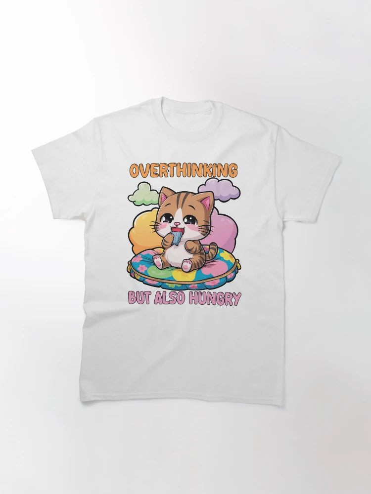 Overthinking But Also Hungry, Over Thinking, Kawaii Style, Funny Cat
