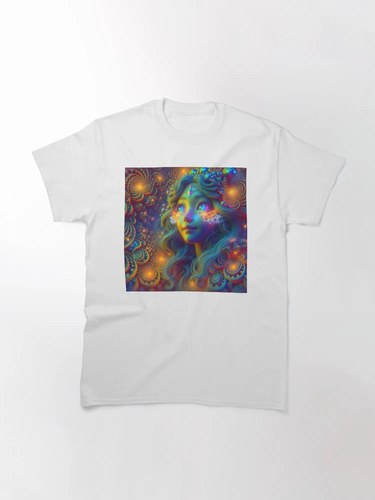 A.I. Psychedelic Fractal Anime Girl 8K 0022 FunFractals ChromaDepth 3D