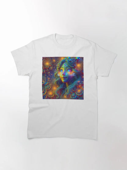 A.I. Psychedelic Fractal Anime Girl 8K 0022 FunFractals ChromaDepth 3D