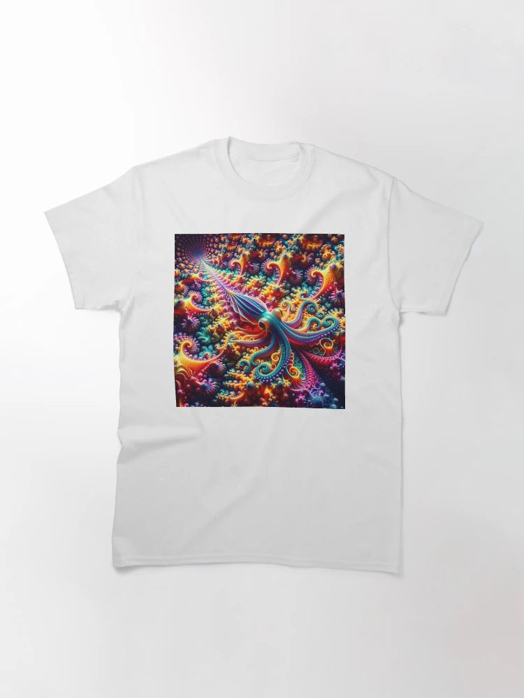 A.I. Psychedelic Fractal Squid 0001 FunFractals ChromaDepth 3D