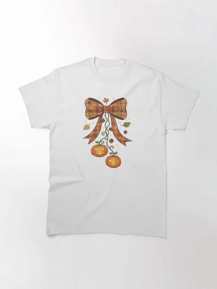Festive Croquette Bow with Dangling Jack-O-Lanterns #2