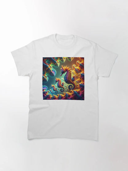 A.I. Psychedelic Fractal Seahorse 0002 FunFractals ChromaDepth 3D