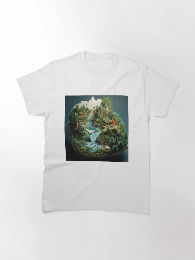 3D Ancient Asian Landscape Art