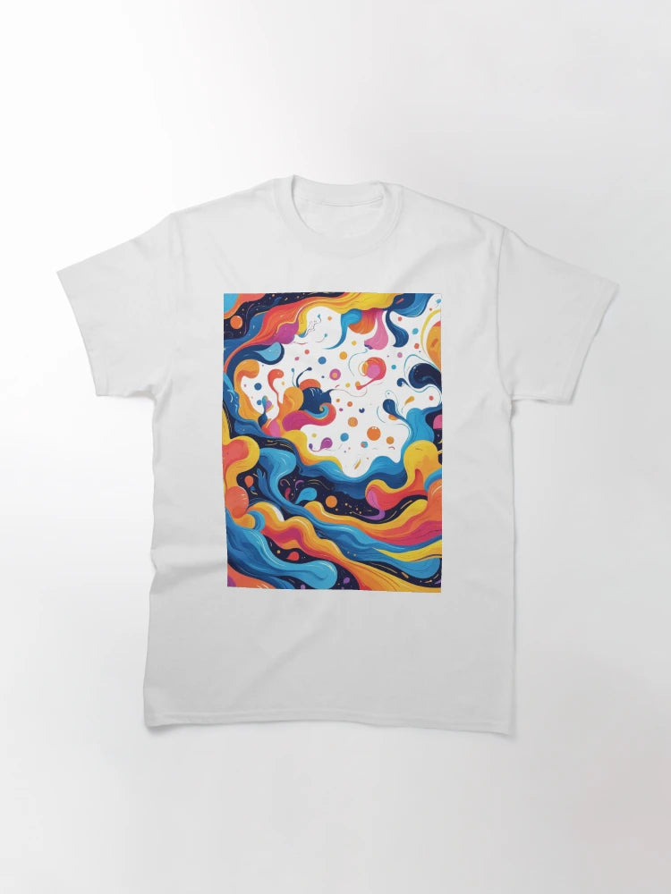 Abstract Rainbow Ocean’s Waves