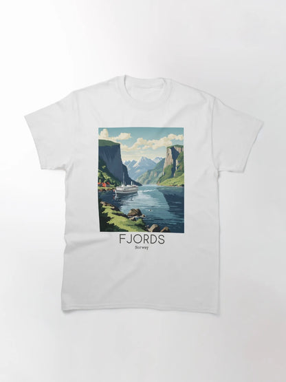 A Vintage Travel Illustration of the Fjords - Norway