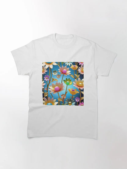 3d pastel flowers background, floral poster design.