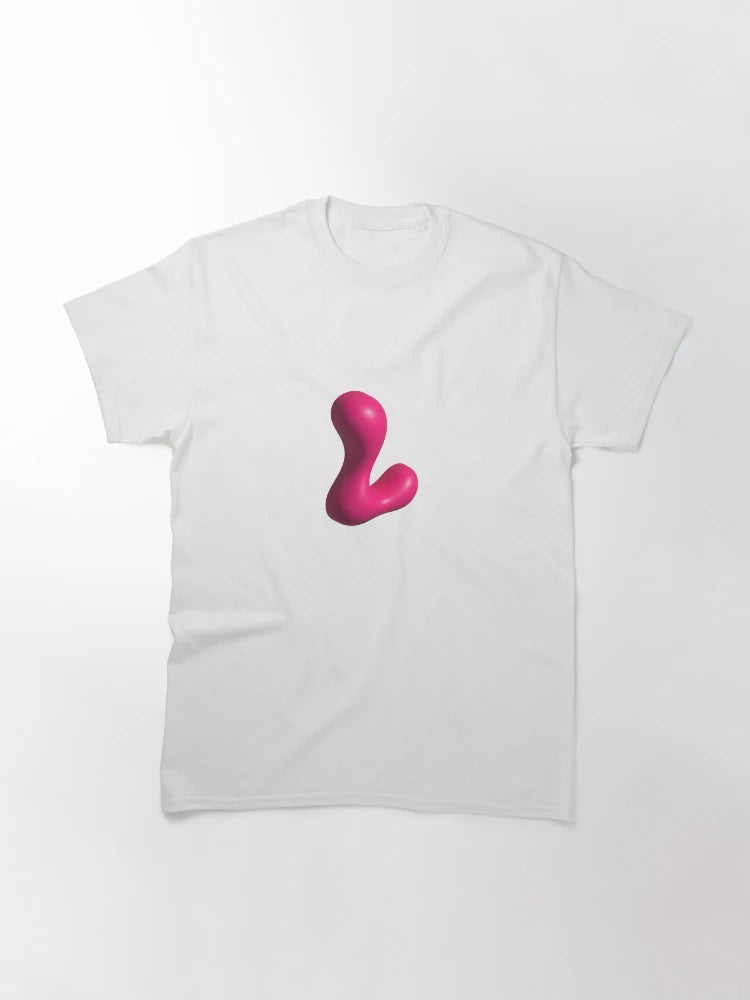 3D Pink Jelly Letter L – Glossy Bubble Alphabet Art