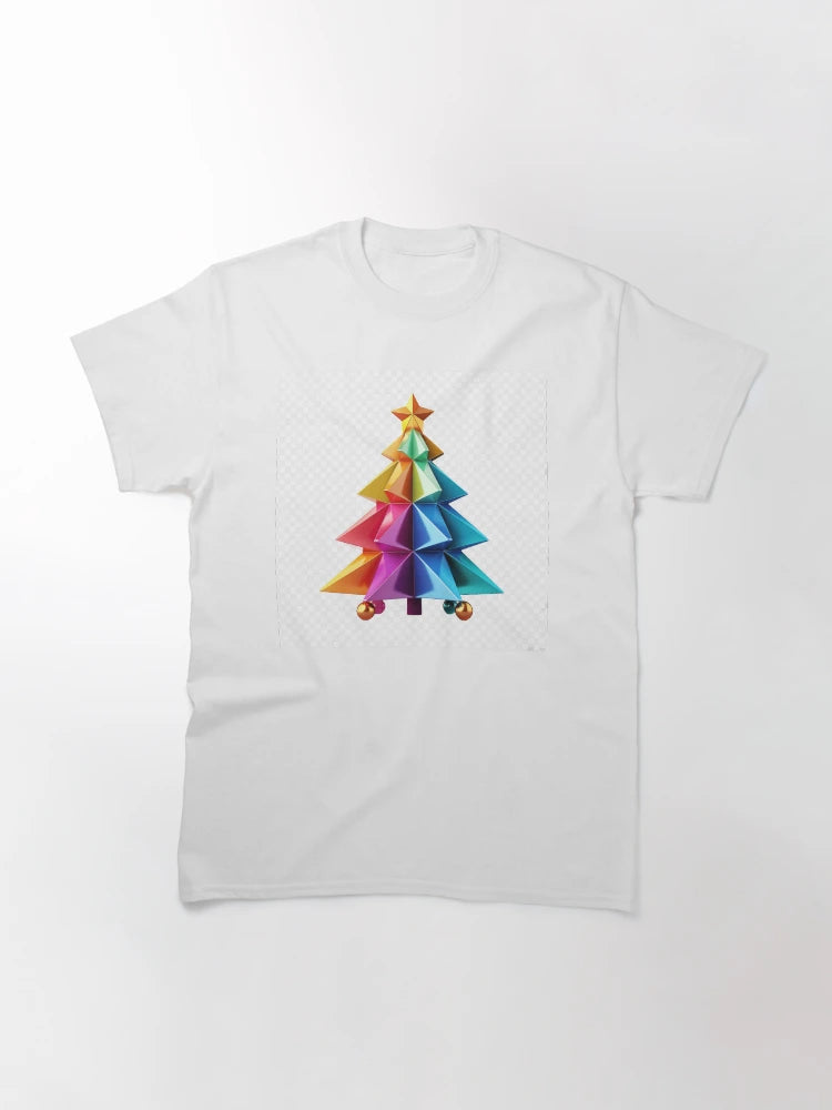 A christmas tree with a star . Sticker