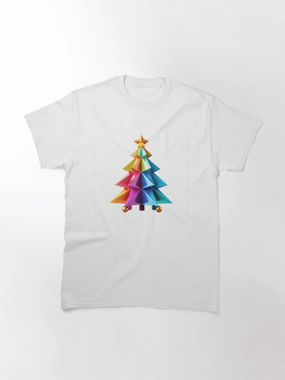 A christmas tree with a star . Sticker