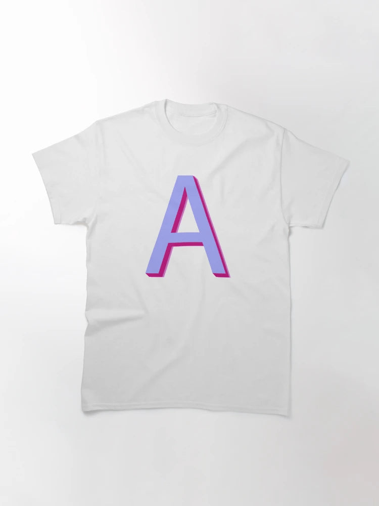 3D letter A on a white background.