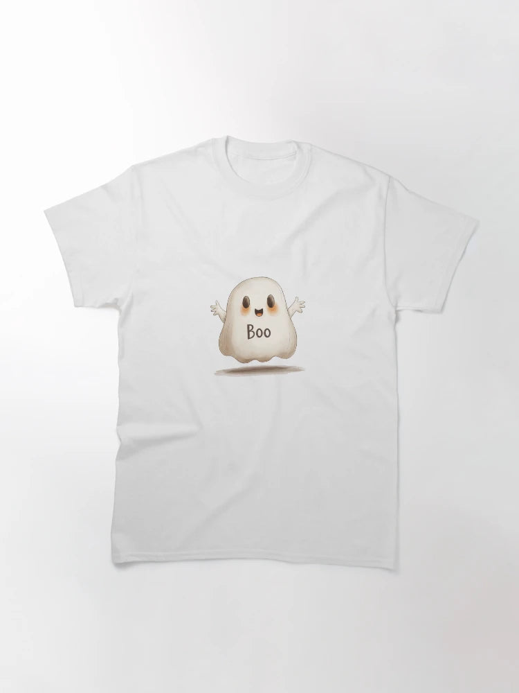 Adorable Boo Ghost Illustration