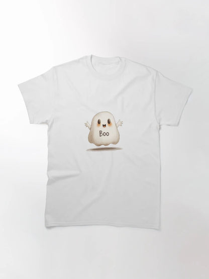 Adorable Boo Ghost Illustration
