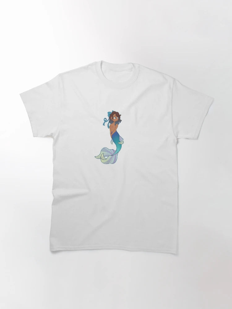 Double mastectomy mermaid (blue version)