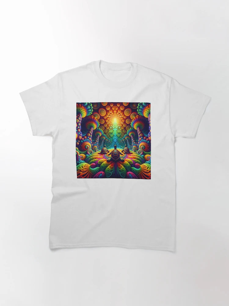 A.I. Psychedelic Fractal Sea Turtle 0005 FunFractals ChromaDepth 3D