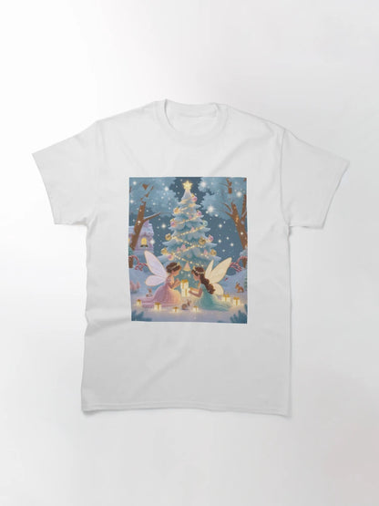 Fairy Tale Christmas Magical Winter Wonderland with Gift Fairies