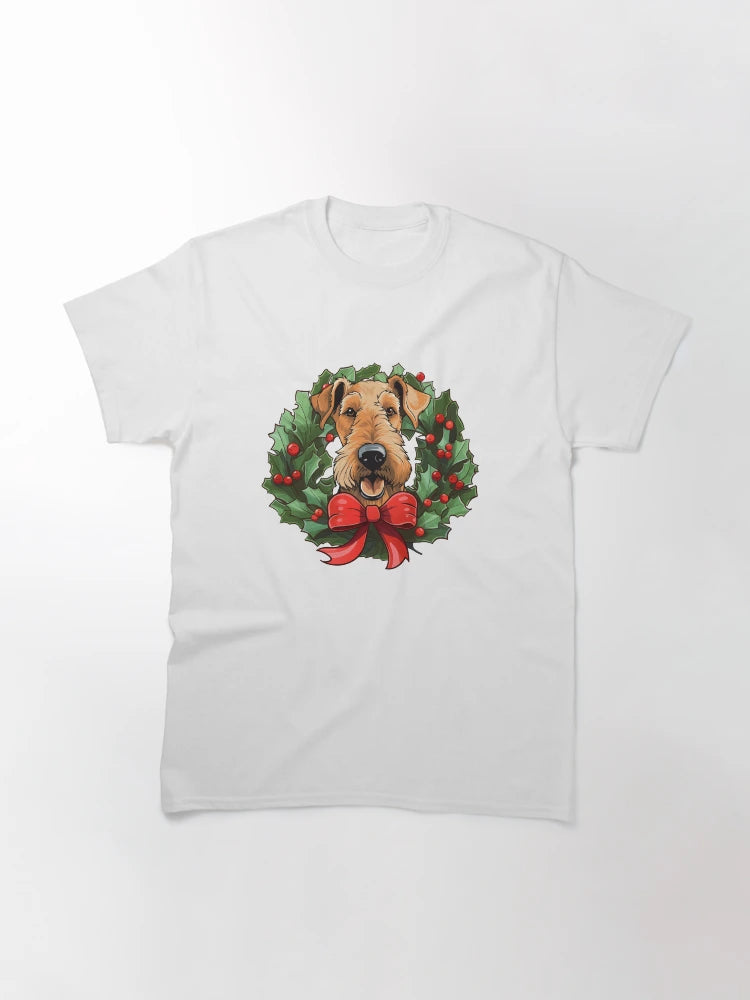 Airedale Terrier -  Christmas Wreath Dog