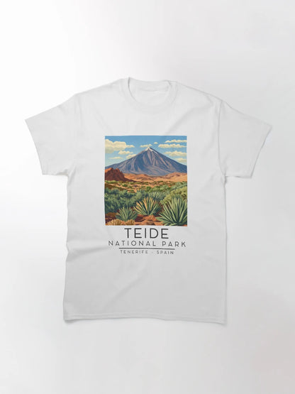 A Vintage Illustration of Teide National Park - Tenerife - Spain