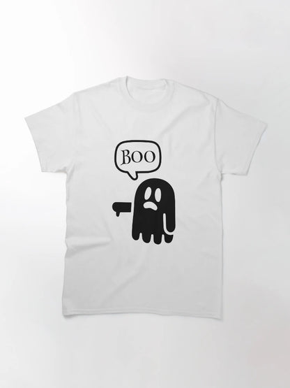 Famous Ghost of Disapproval Halloween T Shirt White