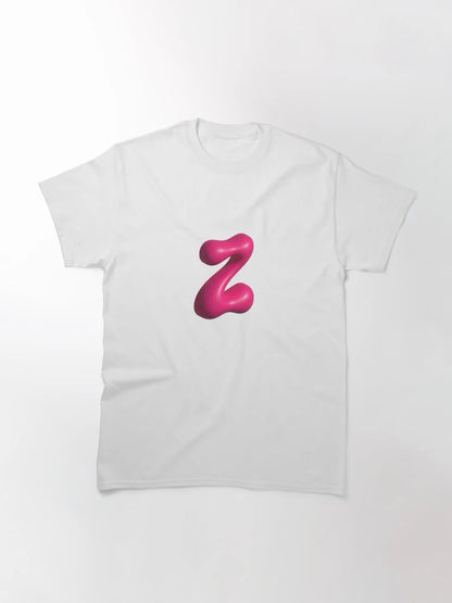 3D Pink Jelly Letter Z – Glossy Bubble Alphabet Art