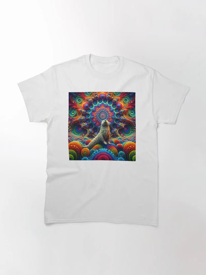 A.I. Psychedelic Fractal Otter 0005 FunFractals ChromaDepth 3D