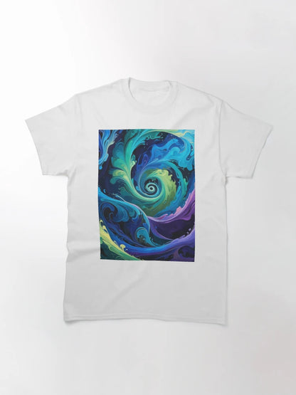 Abstract Spiral  - Shades of Blue, Purple and Green 2