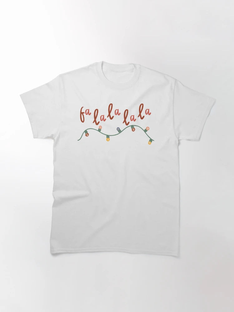 Fa La La La La Christmas Lights Illustration