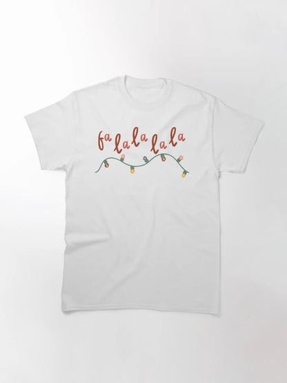 Fa La La La La Christmas Lights Illustration