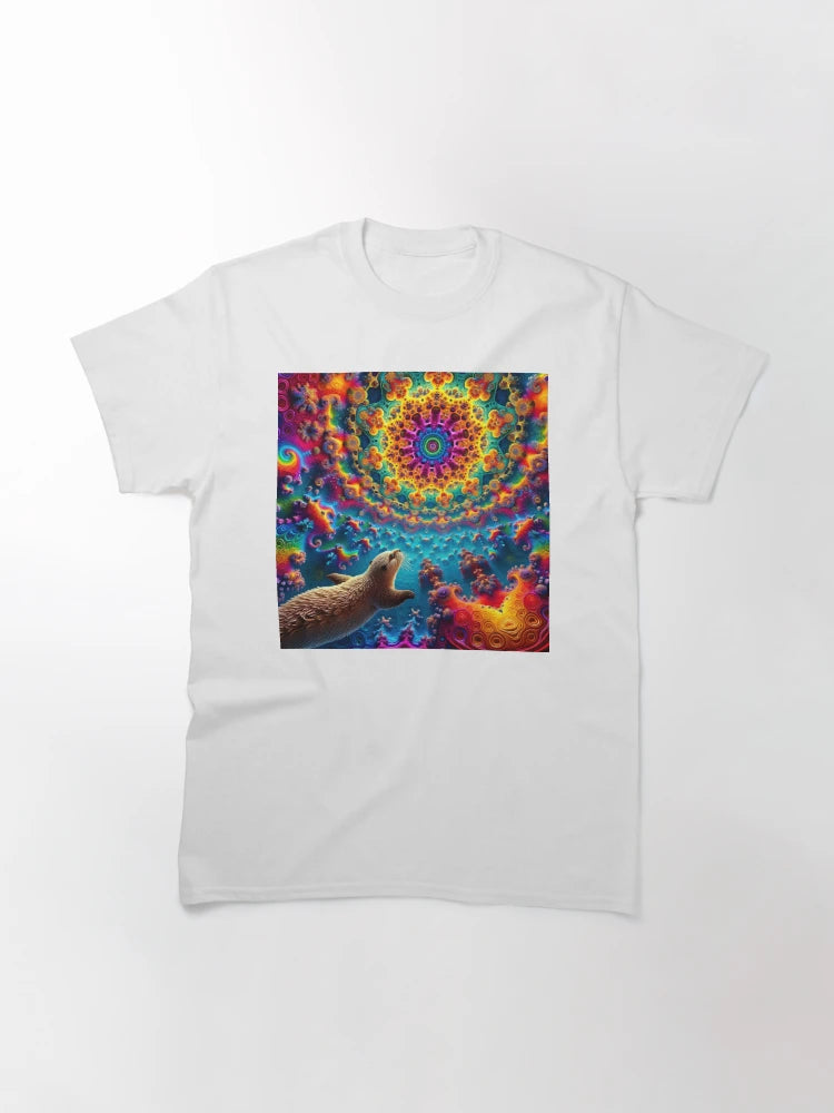 A.I. Psychedelic Fractal Otter 0001 FunFractals ChromaDepth 3D