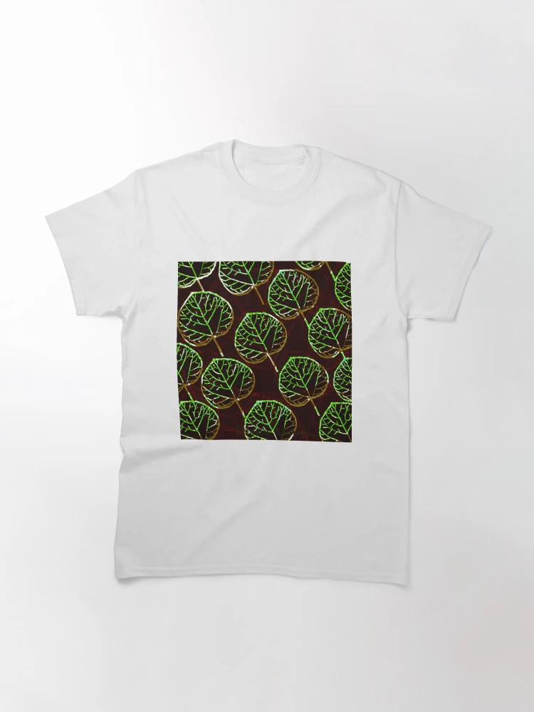 3D dark round leaf semi abstract art.