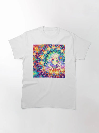 A.I. Psychedelic Fractal Anime Girl 8K 0030 FunFractals ChromaDepth 3D