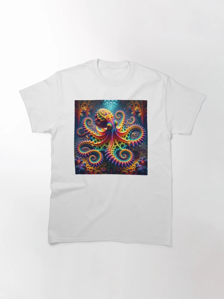 A.I. Psychedelic Fractal Octopus 0003 FunFractals ChromaDepth 3D