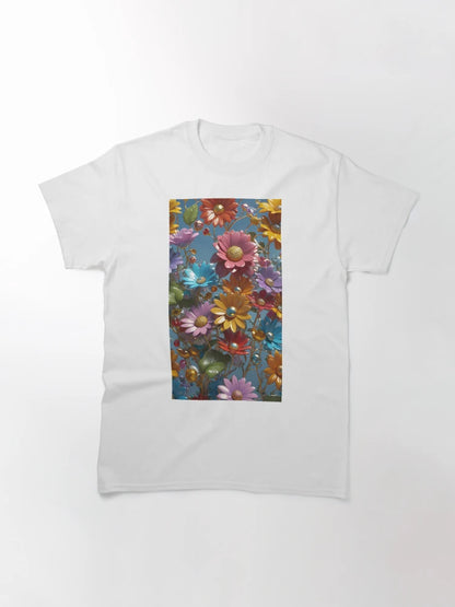 3d Colorful Flowers Backgroun, Floral Pattern