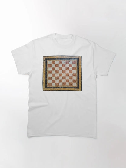 3d Rustic italian mosaic chess pattern seamless design