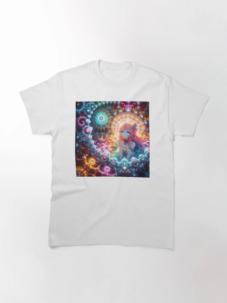 A.I. Psychedelic Fractal Anime Girl 8K 0028 FunFractals ChromaDepth 3D