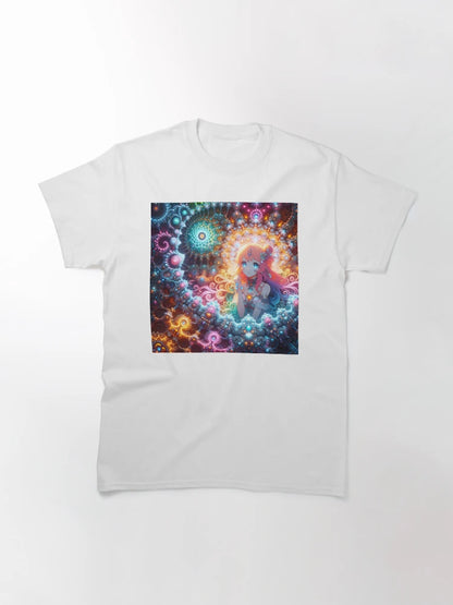 A.I. Psychedelic Fractal Anime Girl 8K 0028 FunFractals ChromaDepth 3D