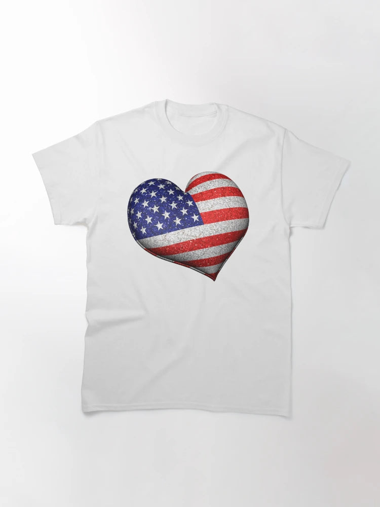 3D USA heart.
