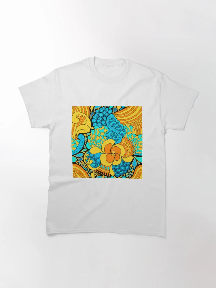 60s hippie psychedelic pattern