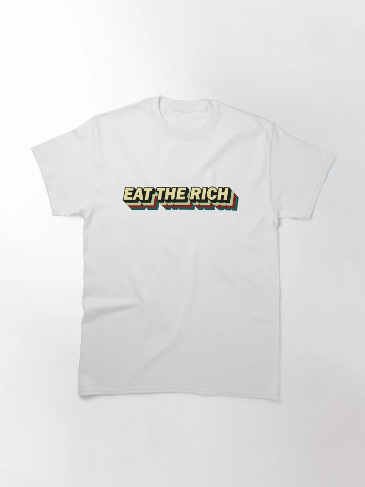 EAT THE RICH 3-D text