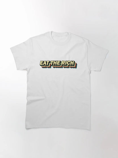 EAT THE RICH 3-D text